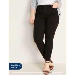 High Waisted Super Skinny Black Jeans